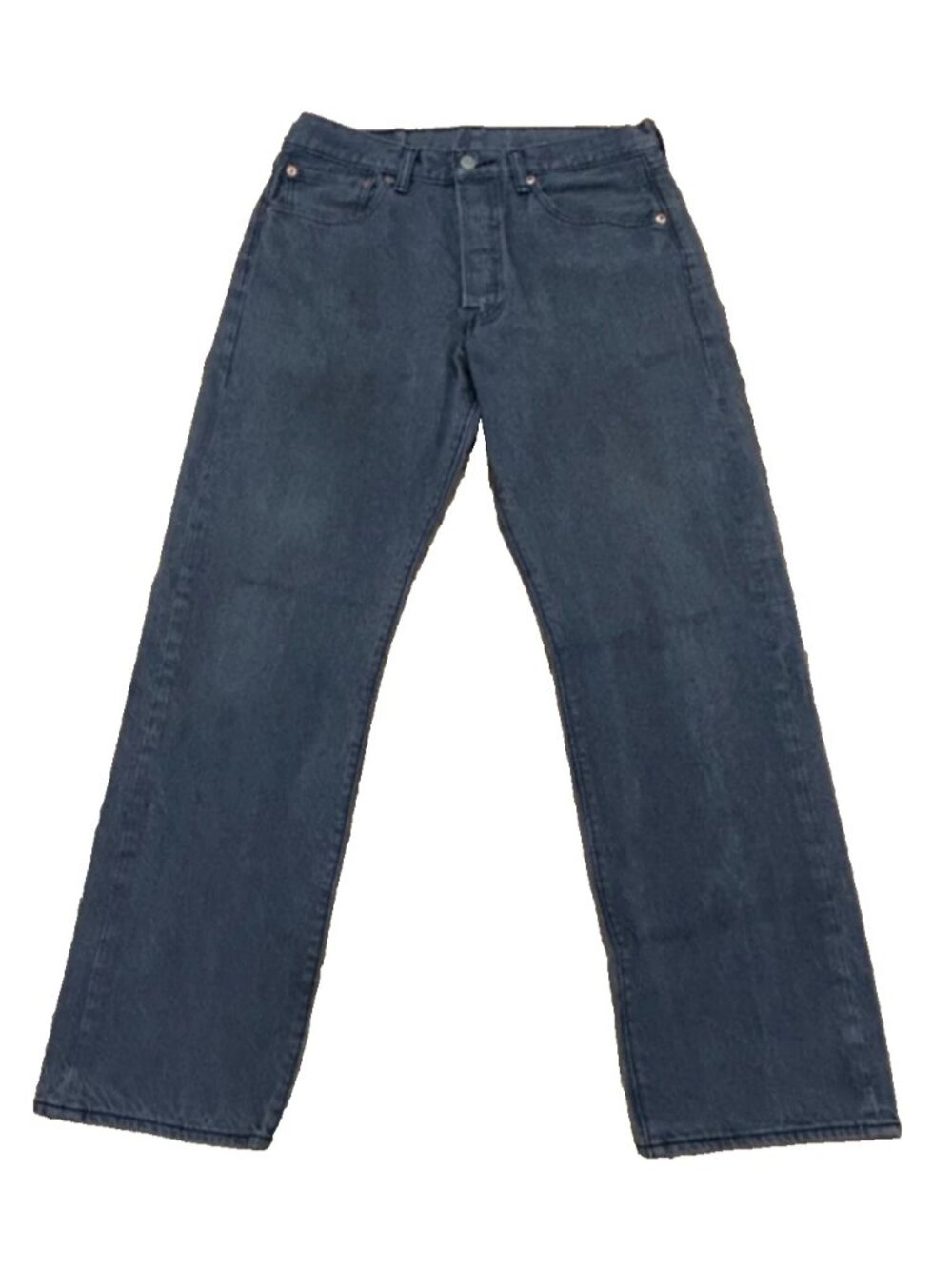 Levi's 501 Mens Jeans Gray Wash Straight Leg Vtg Denim Pants Size W33 L32